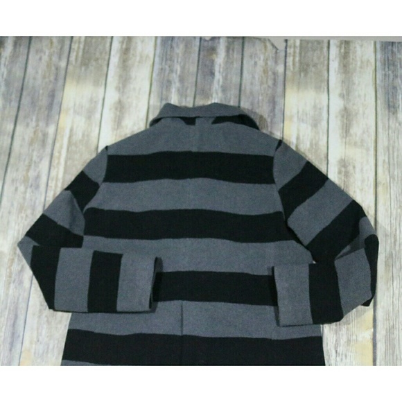 Jack by BB Dakota Wool Jacket Coat Stripes Buttons - Picture 7 of 8